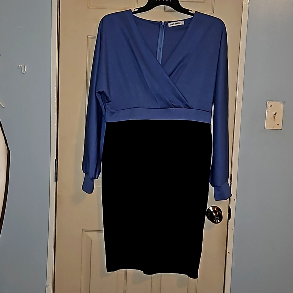 Grace karin blue and black dress